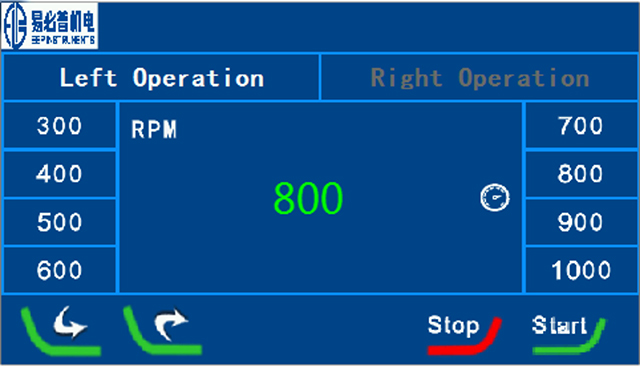 metallographic grinder polisher Parlatma makinesinin dokunmatik ekranı