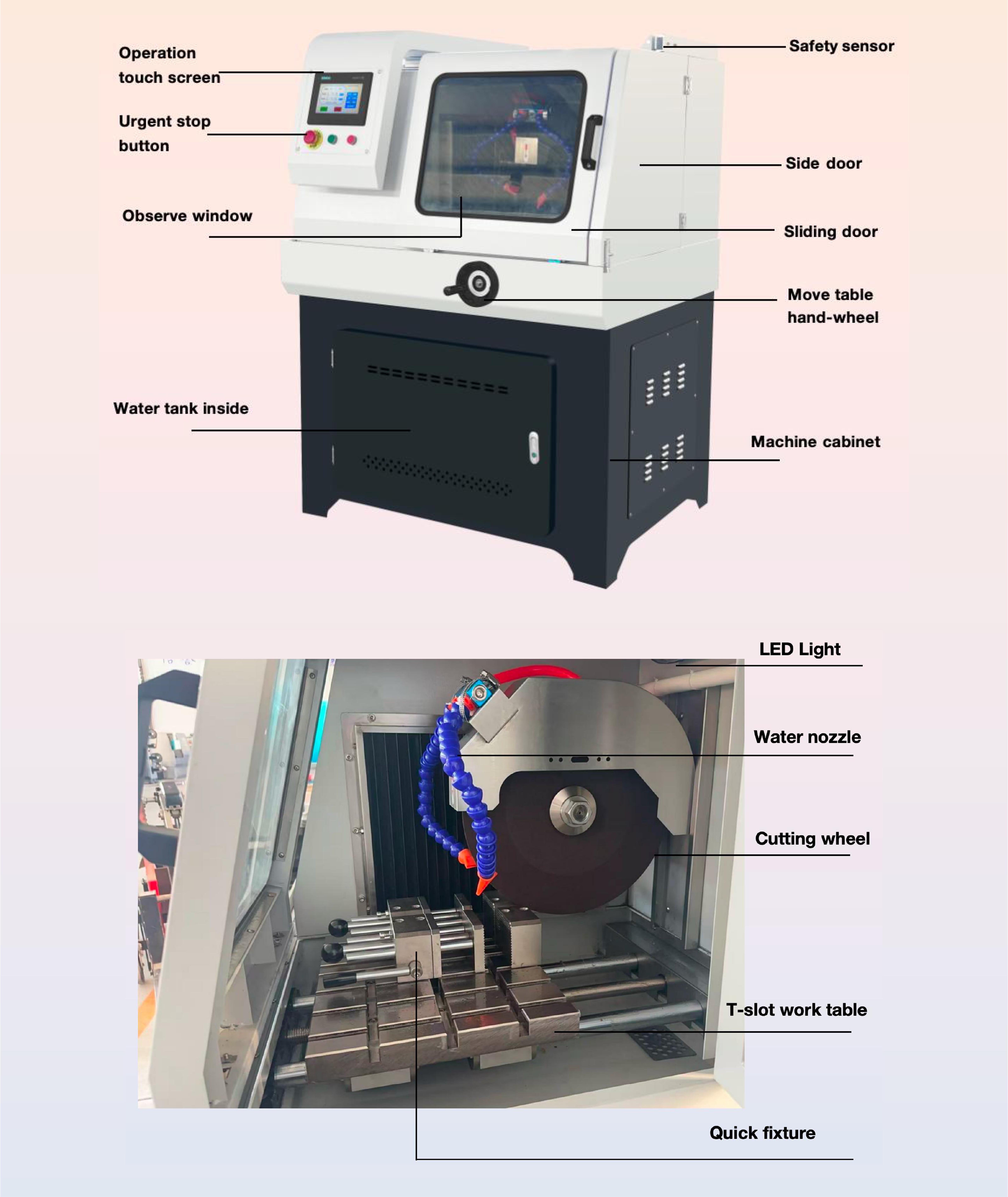 metalografik kesme makinesi